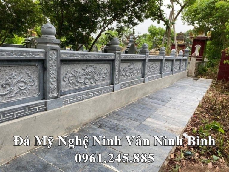 Lan-can-đá-chạm-khắc-tinh-tế-sắc-nét-cho-lăng-mộ-đá