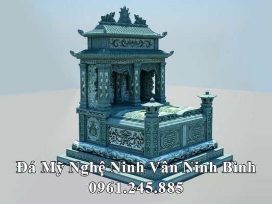 Thiết kế Mộ đá đôi hai mái đẹp tại Ninh Bình