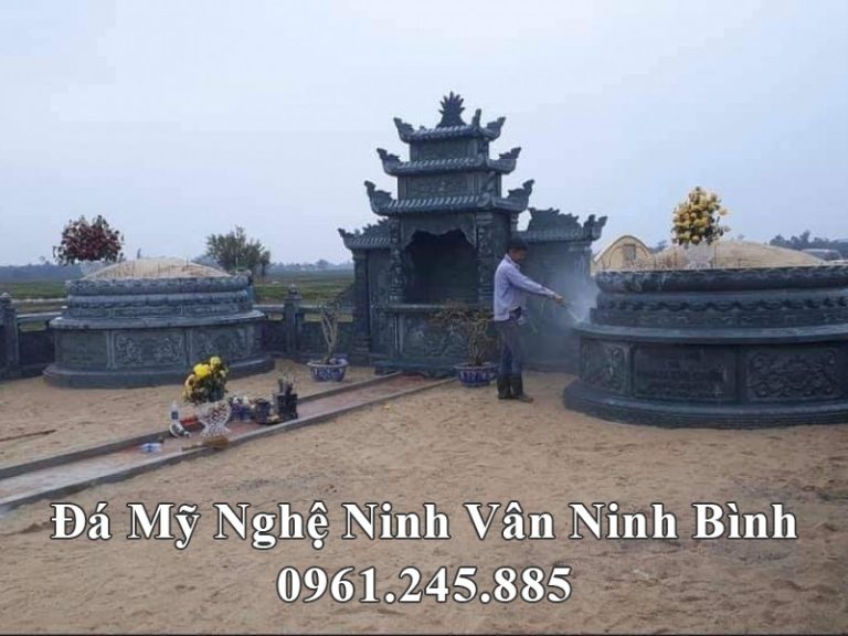 Mẫu Lăng Mộ đá tròn cho phần mộ của Bố Mẹ tại Hải Phòng