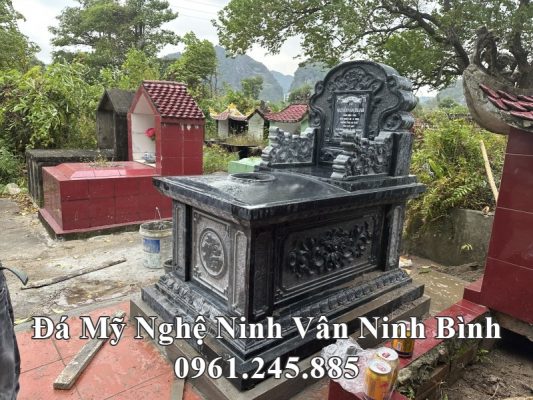 Kích thước Mộ đá đơn 97x147cm chuẩn phong thủy và thước lỗ ban