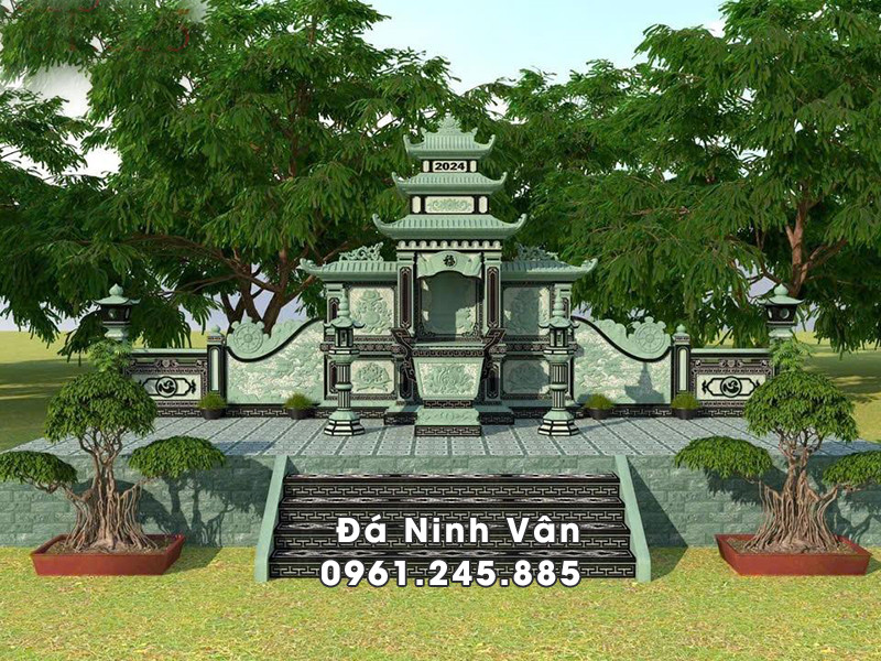 Bo tri quy hoach Lang tho da trong khu lang mo gia dinh
