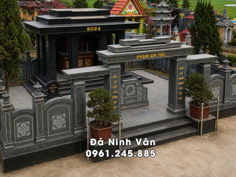 Mau Cong da cho Khu Lang Mo Gia Toc Da Granite Xanh Binh Dinh